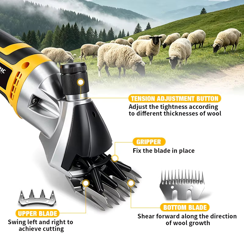 Cordless Sheep Clippers – DeWalt 20V Battery Compatible | 950W Brushless