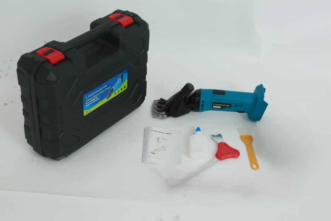 Premium Cordless 6-Speed 13-Teeth Electric Wool Shears Pet Machine - Perfect for Sheep, Goat and Alpaca Shearing - Compatible with Makita 18V Battery
